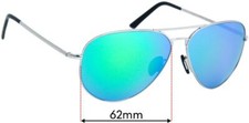 SFx Replacement Sunglass Lenses fits Porsche P 8508 - 62mm Wide