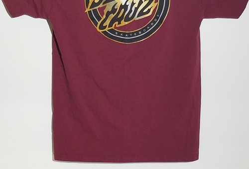 Santa Cruz Flame Dot T-Shirt – Cranberry Red Skate Graphic Tee Size M - Picture 6 of 9