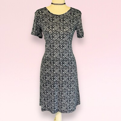 vintage 90s y2k blue white floral mesh grunge boho fairy preppy midi sun  dress S | eBay