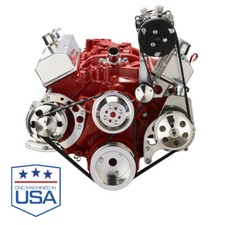 Chevy Small Block Serpentine Conversion Ac Alternator Power Steering Lwp 350 Chevy Small Block Serpentine Conversion Ac Alternator Power Steering Lwp 350