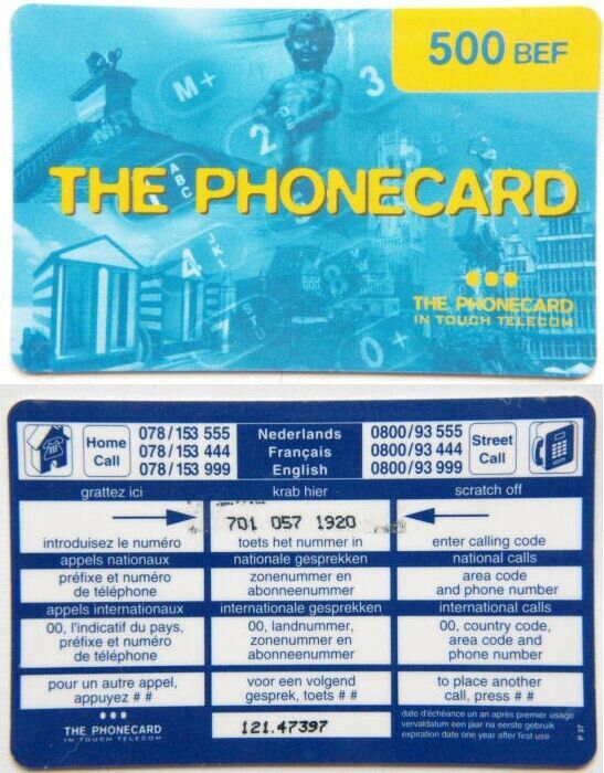 Belgium Phone Card - The Phonecard