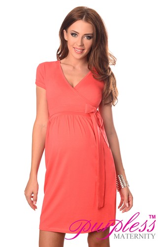 Maternity Cocktail Dress V-Neck Pregnancy Clothing Wear Size 8 10 12 14 5416 - Picture 12 of 23