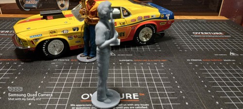1/18 Chevy Ford Drag Racing Driver Figure NHRA Unfinish Discontinued Item - Picture 6 of 7