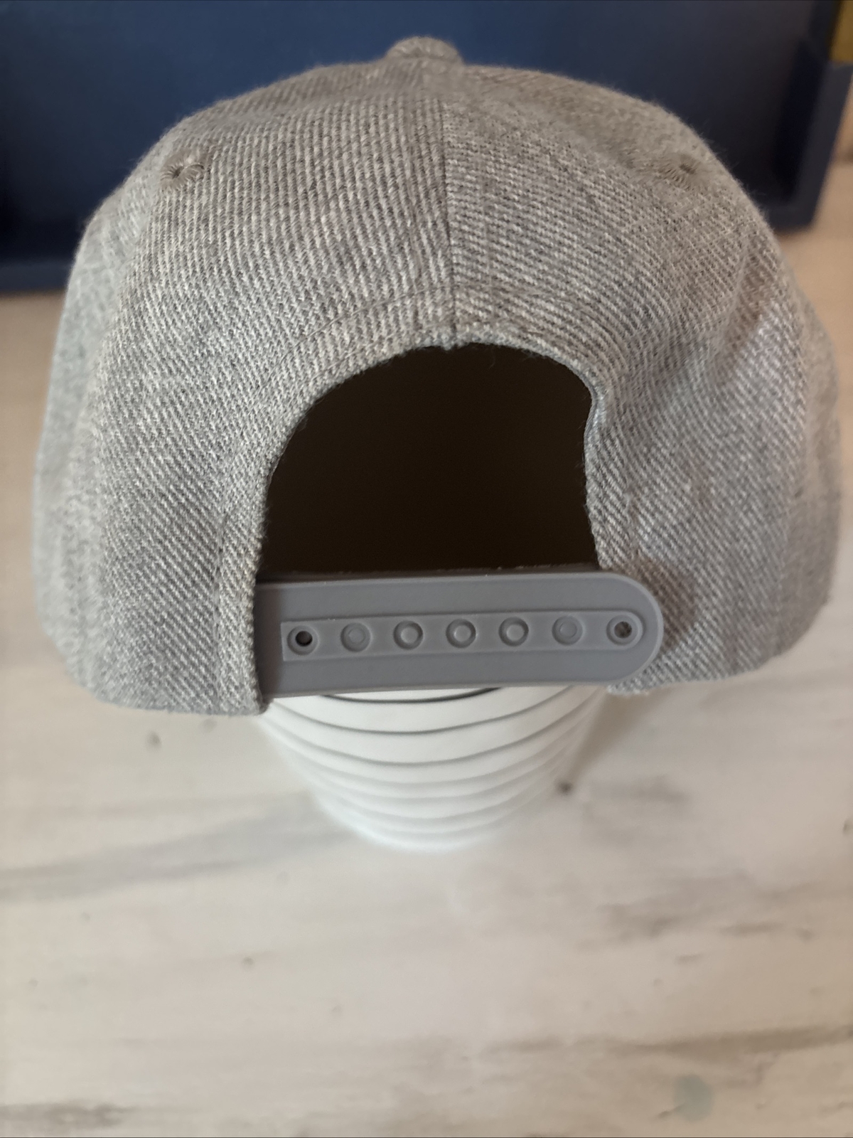 Decky Heart Hat snapback cap gray adjustable - image 2