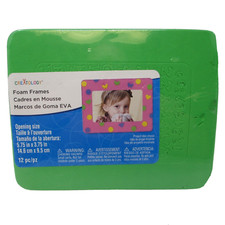 Creatology Foam frames Multicolored 12 Pieces Numbers Letters Shapes Craft NEW