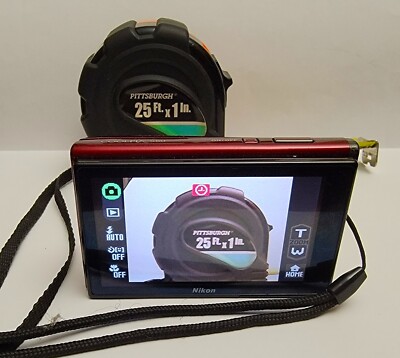 Nikon Coolpix S60 Red Compact Digital camera 10MP 5x optical Nikon Coolpix S60 Red Compact Digital camera 10MP 5x optical