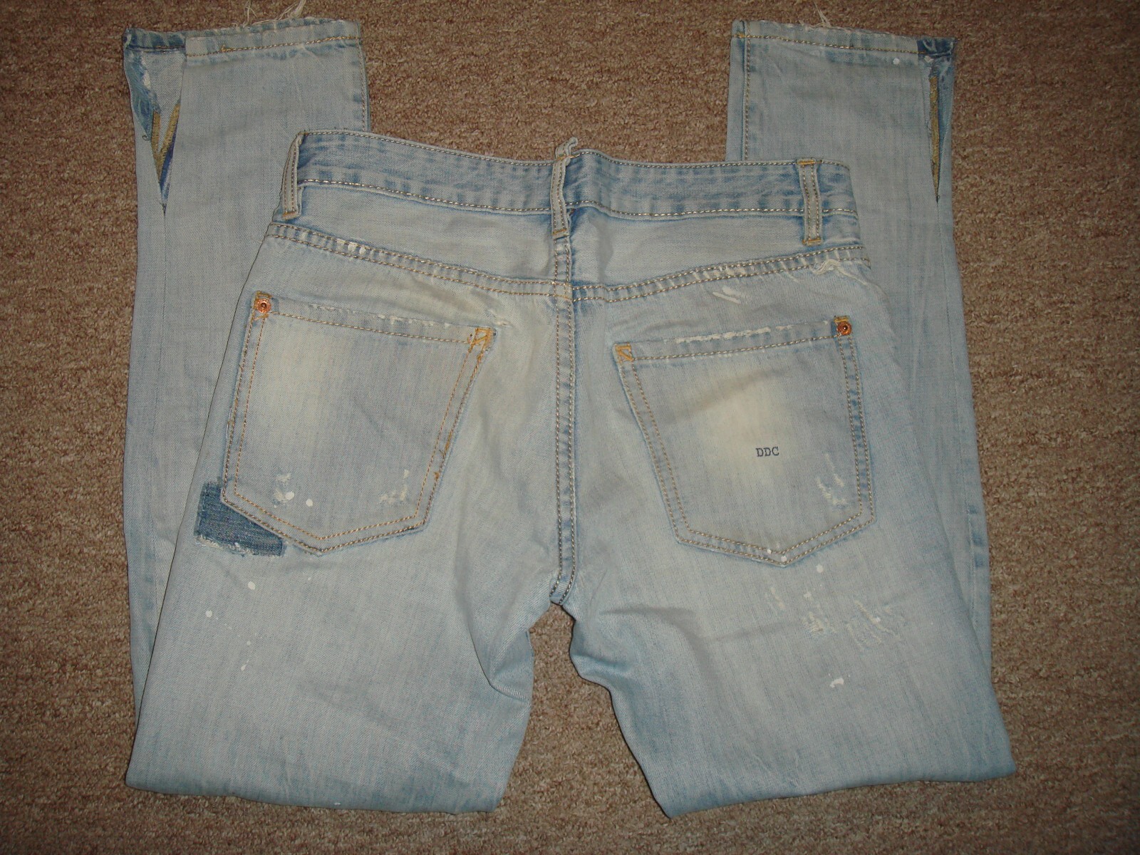 DSQUARED2 PATCH DISTRESSED PAINT SPLATTER SLIM DE… - image 4