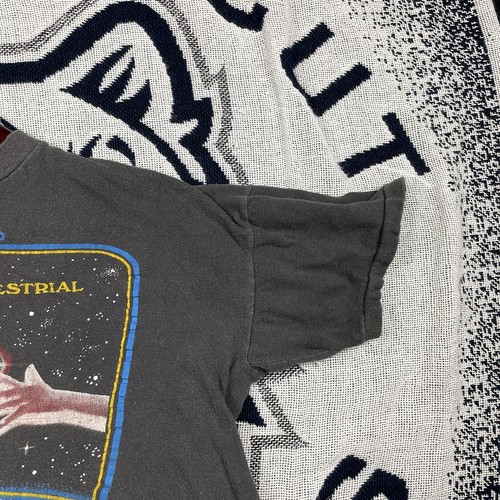 E.T. años 80 de colección Camiseta Promo La Película Extra Terrestre Calce Recortado GRANDE Desteñida - Imagen 7 de 13