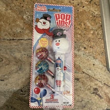 NEW FLIX CANDY POP UPS LOLLIPOP FROSTY THE SNOWMAN WITH CHUPA CHUPS
