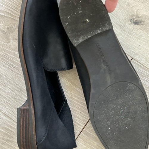 Mocassini Lucky Brand Cahill taglia 10 scarpe nere in pelle ballerine comode classiche - Foto 6 di 7