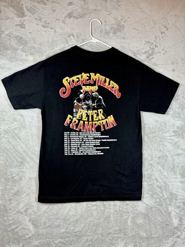 Steve Miller Band Shirt Tee Casual Adult Black Small Streetwear Pegasus Men - Picture 8 of 16