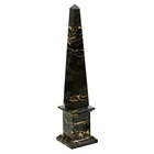 Obelisk Classico Nero Portoro Black Italian Marble Classic Obelisk Home H.25CM