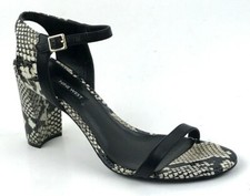 Nine West Nemble Leather Snake Print Wrapped  Heel Sandals Women’s Size 11 M New