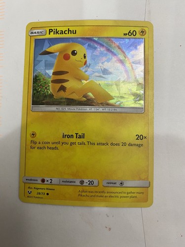 Pokémon Card Pikachu Basic Card Iron Tail HP60 | eBay