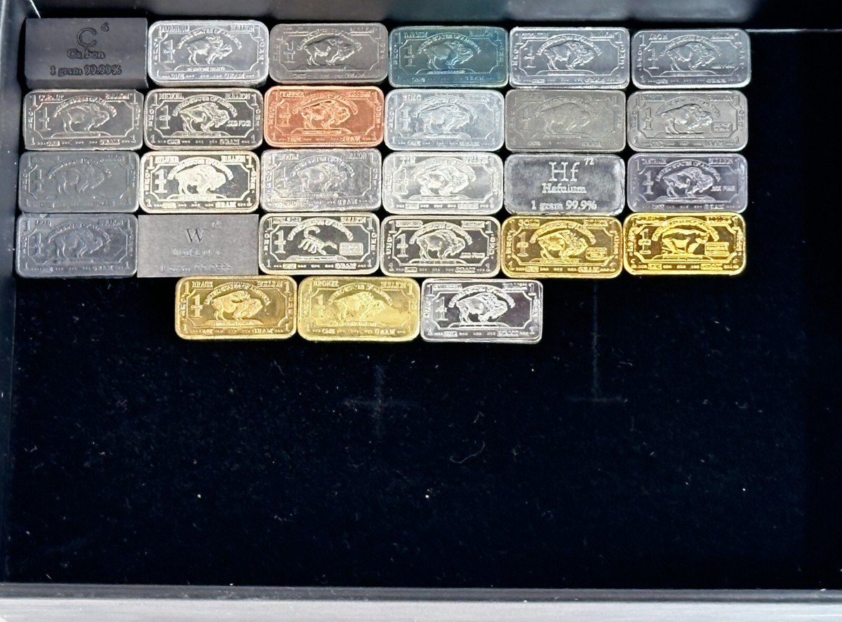 NUOVO 27 x grammo bufalo metallo set tantalio cobalto tungsteno