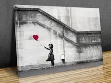 Banksy There is Always Hope mounted canvas print art ready to hang