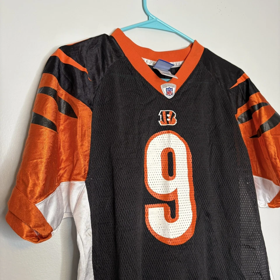 Camiseta de los Cincinnati Bengals Juvenil XL Negra Reebok NFL Carson Palmer 9 Niños De Colección Foto 4 de 4
