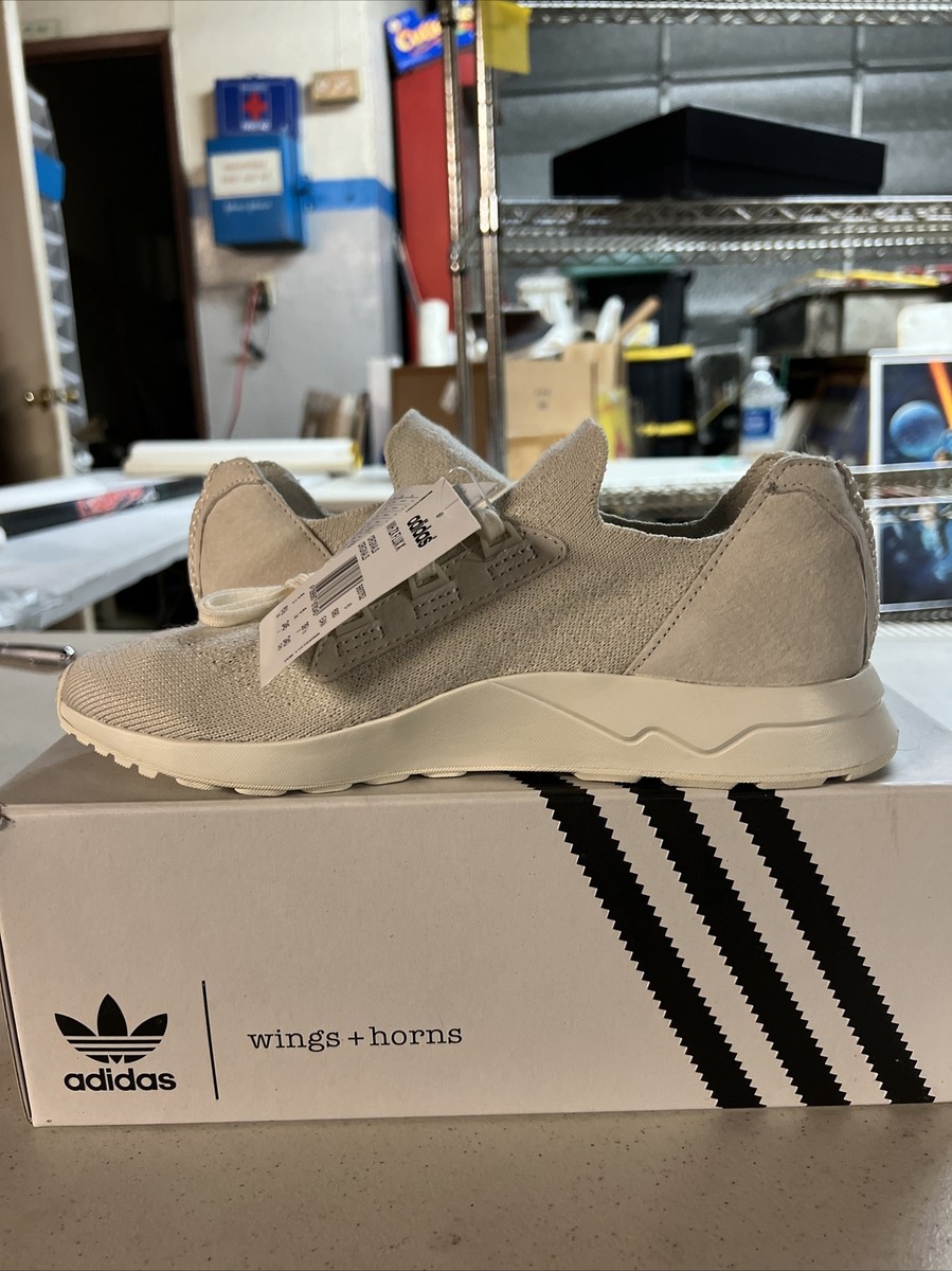 Size 6.5 - adidas Wings and Horns x ZX Flux X Primeknit Off White