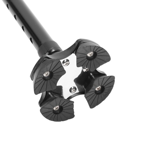 Quad Cane Adjustable Height Anti Slip Retractable Senior Walking Stick - Picture 18 of 24