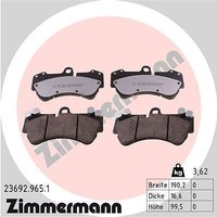 Zimmermann 23692.965.1 Bremsbelagsatz, Scheibenbremse FüR Porsche VW