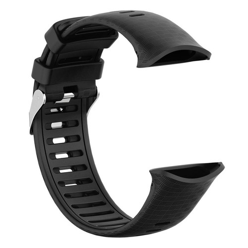 Silicone Strap Smartwatch Strap Comfortable for Polar Vantage V (Black) - Zdjęcie 4 z 8