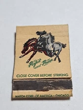 Vtg. Perfect power service station Illinois matchbook empty 