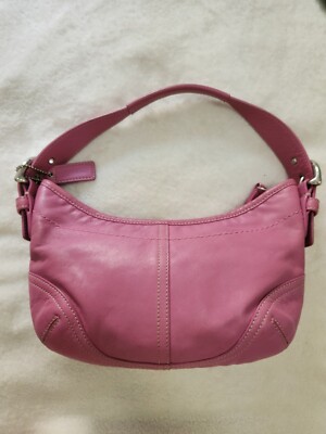 COACH Purse Small SoHo Hobo Pink Shoulder Bag #9541 EUC | eBay