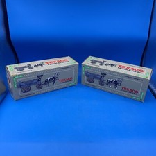 Ertl Texaco Horse  Tanker Ltd Edition 8 1991 Diecast Coin Bank lot of 2