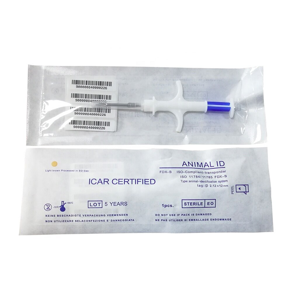 Pet Veterinary Injection RFID Tags Dog Microchips Animals Id Glass ...