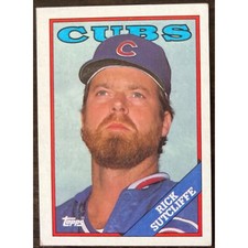1988 Topps #740 Rick Sutcliffe Chicago Cubs MLB Major League Baseball Card