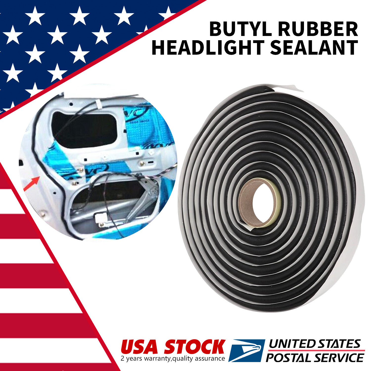 Butyl Sealant Tape Rubber Sealant for Car,RV,Marine for Install Door,Windshield