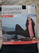 Climate Right By Cuddl Duds Plush Warmth Legging Black XXL Frigid