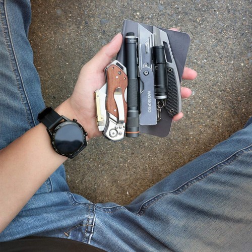 WORKPRO 3PC Compact Folding Utility Knife Lock Back Box Cutter Clip Pocket Knife - Picture 10 of 11