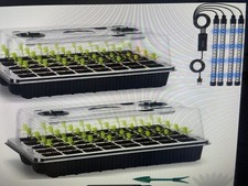 Keimschalen Set mit LED Pflanzenlampen