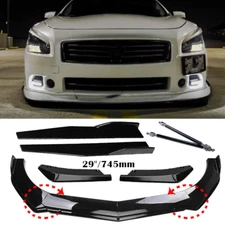 Front Bumper Lip Spoiler Splitter Side Skirt Rear Lip For Nissan Maxima ST