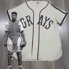AUTHENTIC EBBETS FIELD FLANNEL BUCK LEONARD HOMESTEAD GRAYS JERSEY XL NEGRO