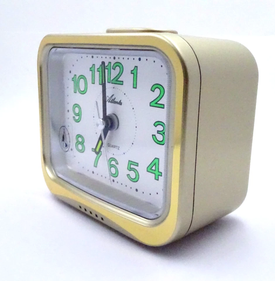 ATLANTA Top-Marke Quarz Wecker Analog lautes Glockensignal 1940/ Trendig & Chic - Bild 4 von 4
