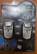 Audiovox FR-530 Two-Way Radios Walkie Talkies Pair Tested Working