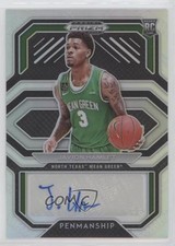 2021 Panini Prizm Draft Picks College Penmanship Silver Javion Hamlet Auto 0o87