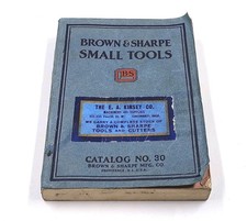 Vintage 1926 Brown & Sharpe Small Tools Catal...