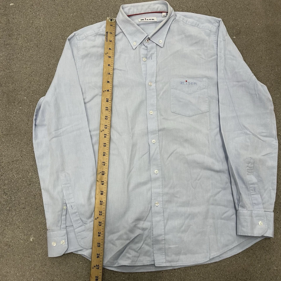 Kiton manga larga con cuello abotonado talla grande Foto 4 de 4