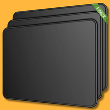 3X Non-Slip Mouse Pad Stitched Edge PC Laptop...