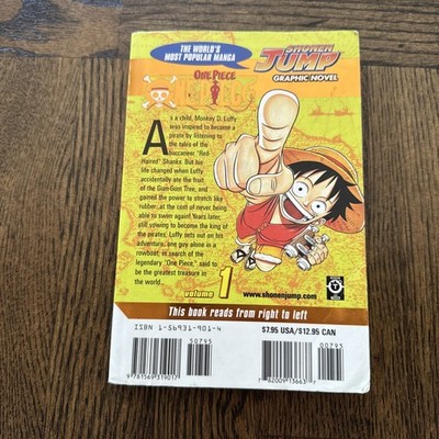 One Piece Volume 1 1st FIRST Print Ed Manga English Volume Gold