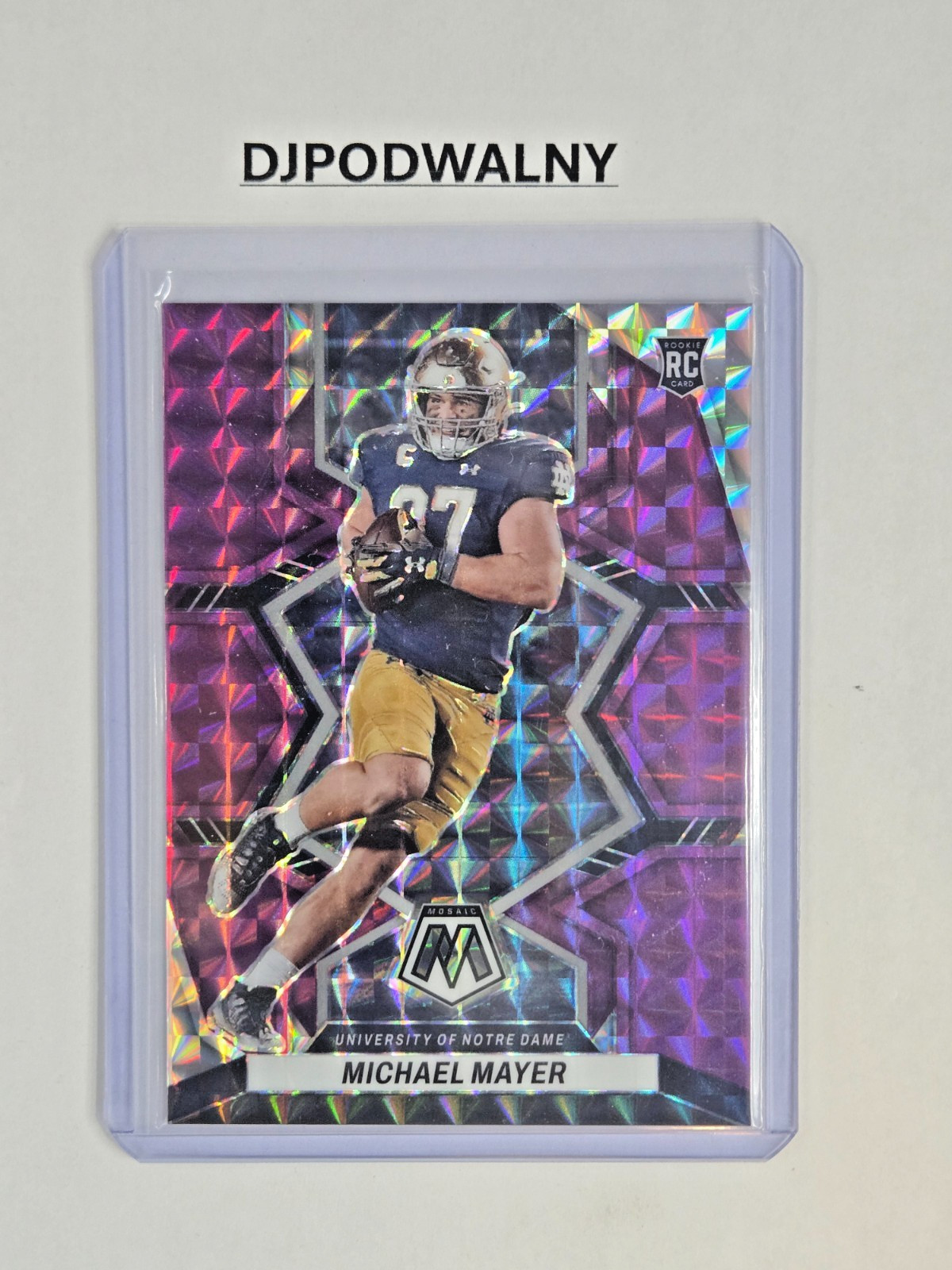 Michael Mayer Panini Mosaic Draft Picks #24 Purple Mosaic