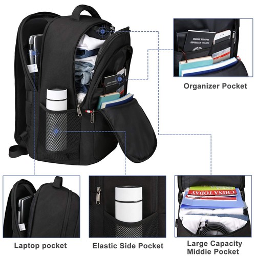Della Gao Zaino per computer portatile zaino da viaggio zaino antifurto per uomo - Foto 14 di 24