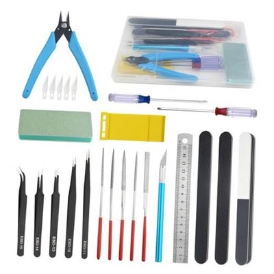 26 PCS Model Tools Kit Hobby Building Tools Craft Set Modeler Basic DIY Tools