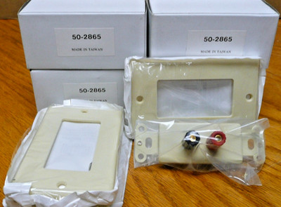 4 AUDIO WALL PLATE GOLD BINDING POSTS