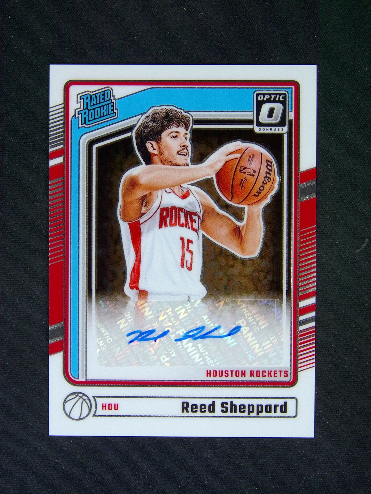 2024-25 Panini Donruss Optic Reed Sheppard #302 RC Rated Rookie Auto