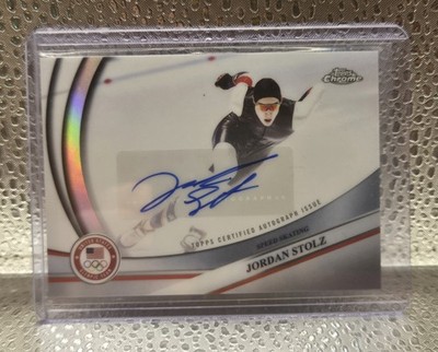 2026 Topps Chrome US Winter Olympics JORDAN STOLZ Auto - Gold Medalist