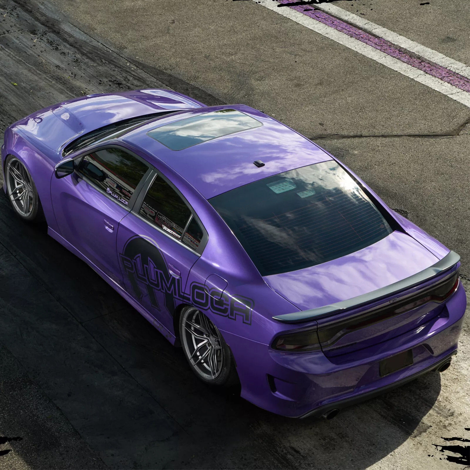 Fits 2011-2023 Dodge Charger Matt-Black Hellcat Style Rear Trunk Spoiler Wing